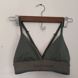 Lululemon License To Train Triangle Bra In Green Eucalyptus Sz 4 Women